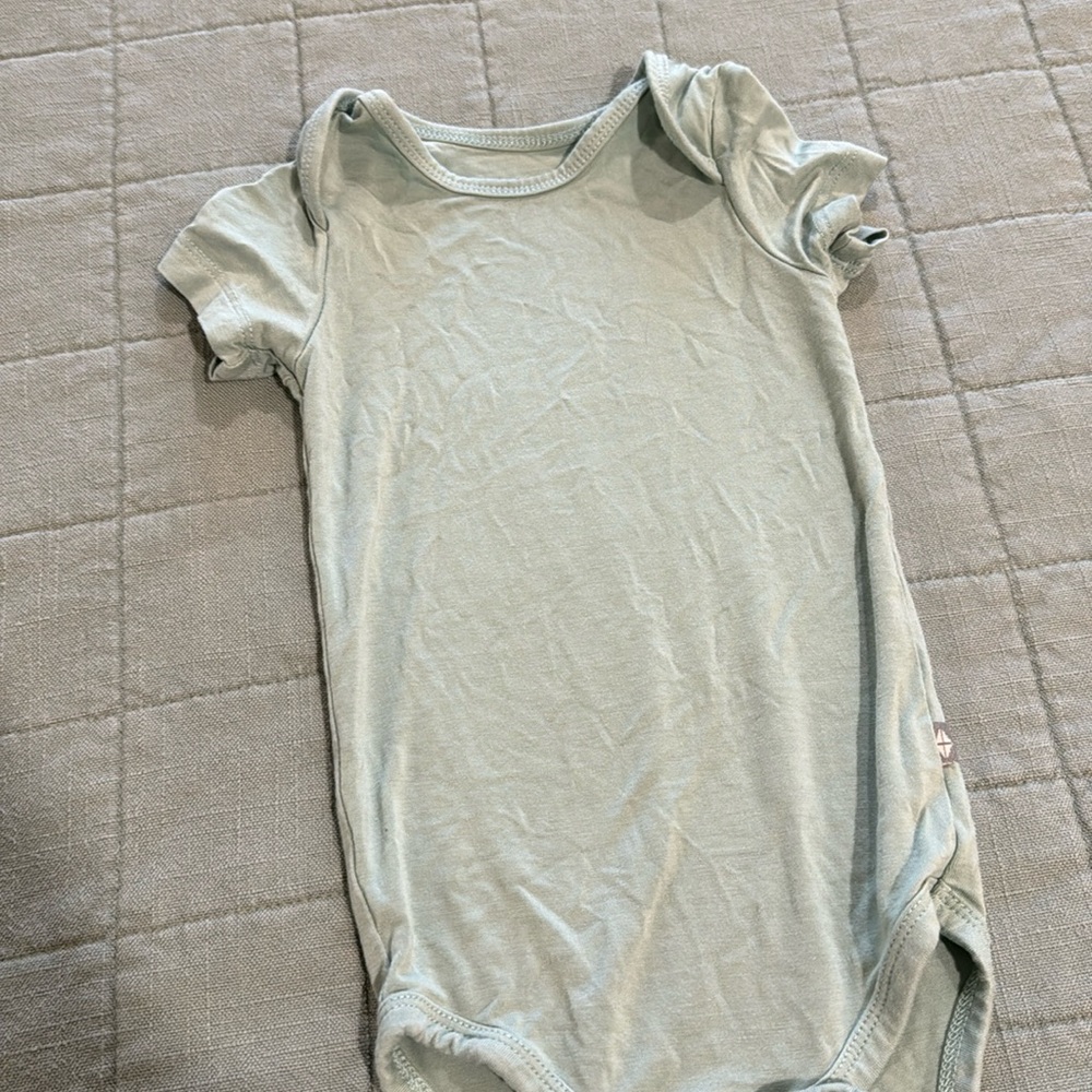 Sage green Kyte Baby onesie bodysuit